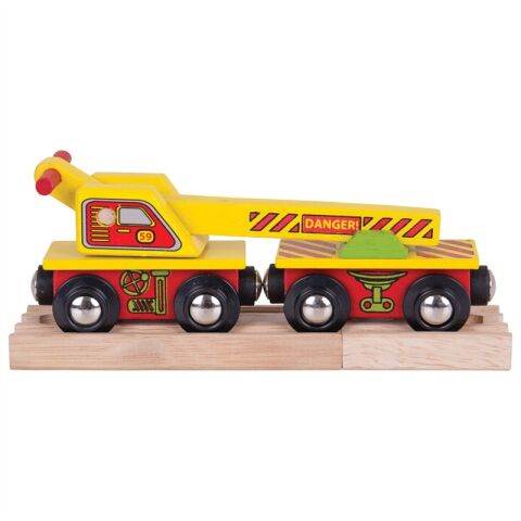 Bigjigs Rail Wagon with crane