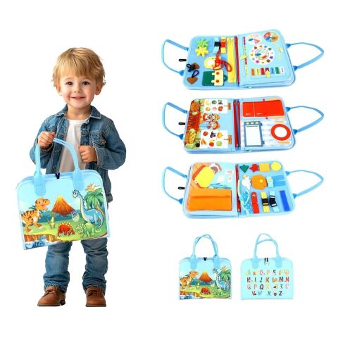 2Kids Toys Sensory Busy Book Dinosaurs 3