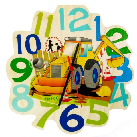 Hess Children's Wooden Clock Excavator