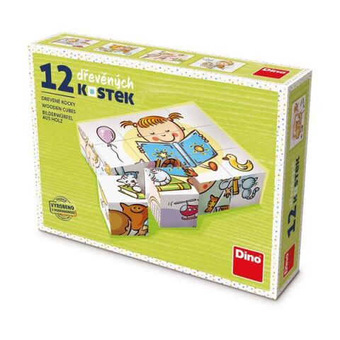Dino Have a nice day 12 wooden blocks