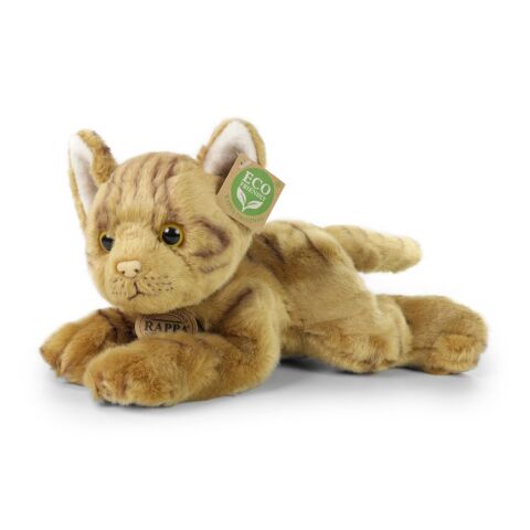 Rappa Plush cat lying 30 cm ECO-FRIENDLY