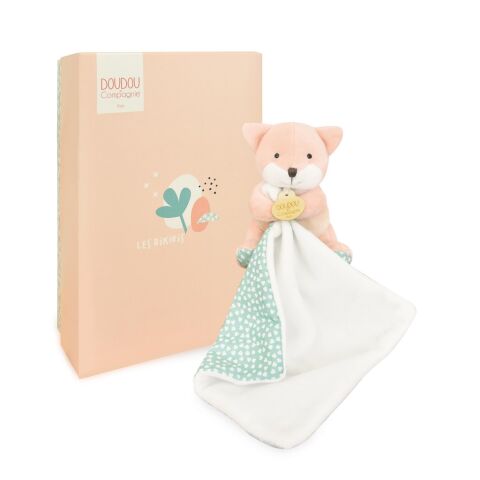 Doudou Plush fox with blanket 11 cm