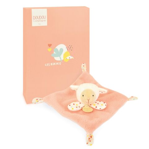 Doudou Comfort Blanket Orange Sheep 19 cm