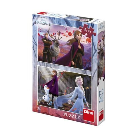 Dino Puzzle Frozen II expectations 2x77 pieces