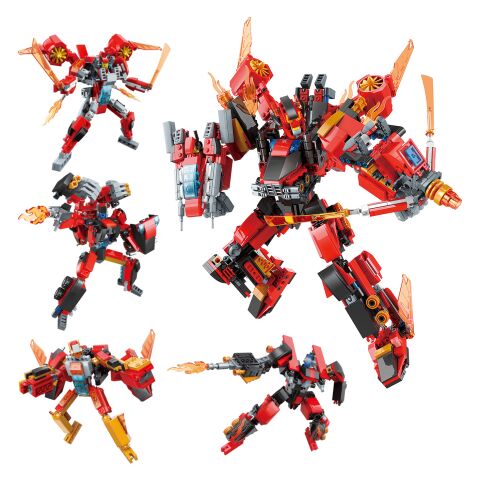 Qman Roaring Flame God General 41305 4 in 1 set