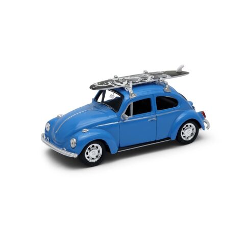 Welly Volkswagen Beetle with surfboard 1:34 yellow