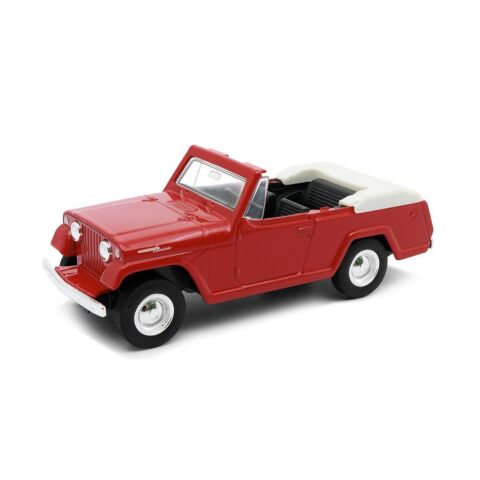 Welly 1967 Jeep Jeepster Commando Roadster model 1:34 red