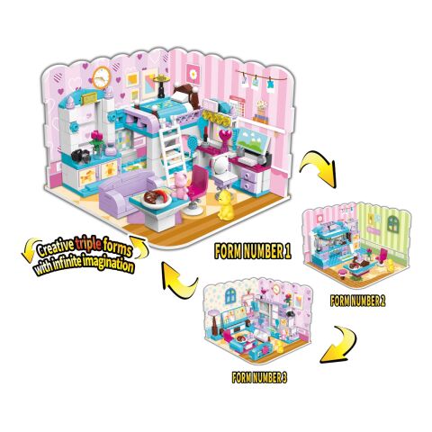 Qman Unlimited Ideas 4801 Girls Room 3in1