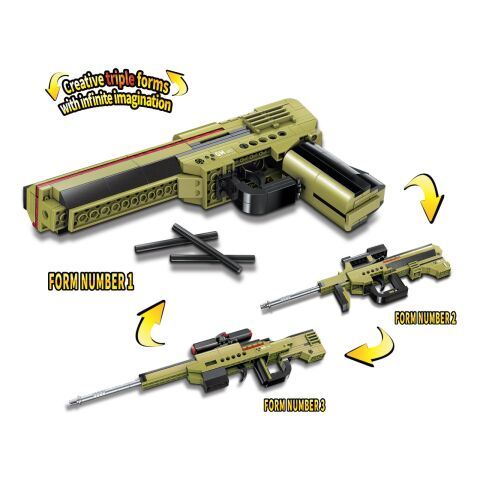 Qman Unlimited Ideas 4802 Gun Dilemma 3in1