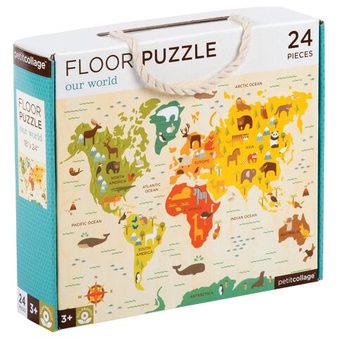 Petit Collage Floor Puzzle Our World