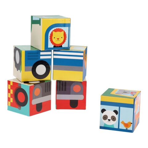 Petit Collage Animal Vehicle Cubes