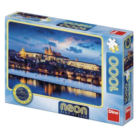 Dino Puzzle Prague Castle neon 1000 pieces