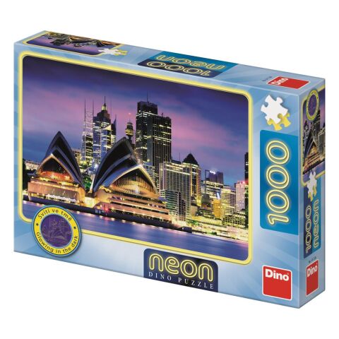 Dino Puzzle Opera in Sydney neon 1000 pieces