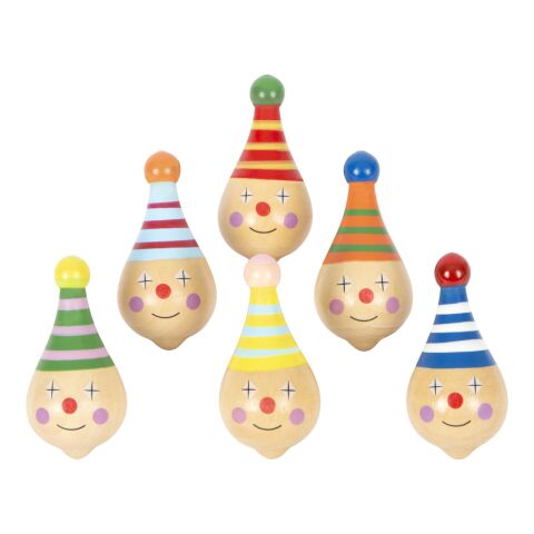 small foot Wooden Spinning Top Clown 1 pc