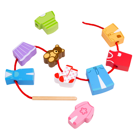 Bigjigs Toys Stringing Beads Clothes