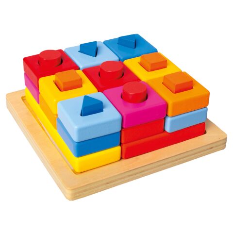 Bino Insert shapes on board coloured
