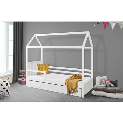 MebloBed Bed with storage ROZALIA II pine