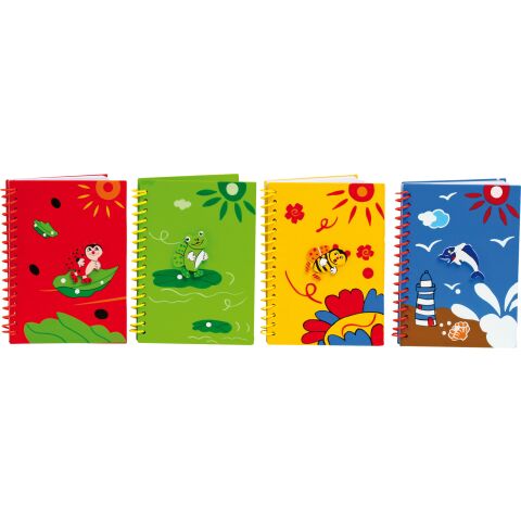 small foot Notebook with wooden cover 1 pcs