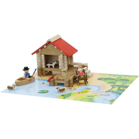 Jeujura 90 Pieces Fishery wooden kit