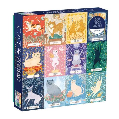 Galison Puzzle Cat Zodiac 500 pieces