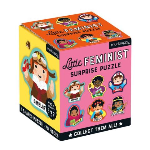 Mudpuppy Surprise Puzzle Feminist 70 pieces