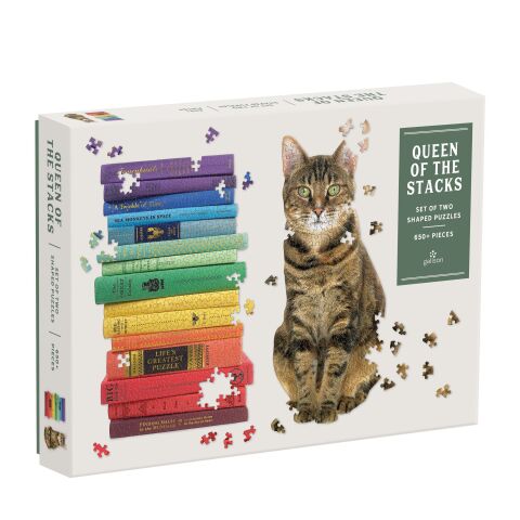 Galison Puzzle set 2pcs Queen of the Stacks 650 pieces