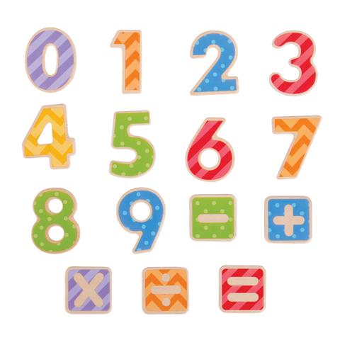 Bigjigs Toys Magnetic coloured numerals