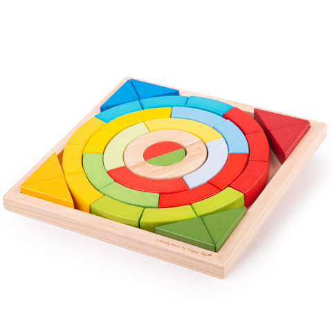 Bigjigs Toys Wooden folding arches and triangles