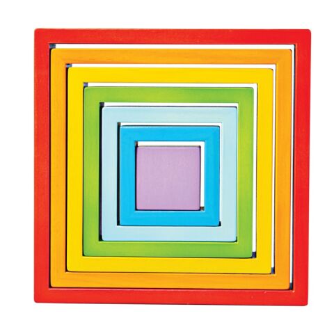 Bigjigs Baby Wooden Folding Squares