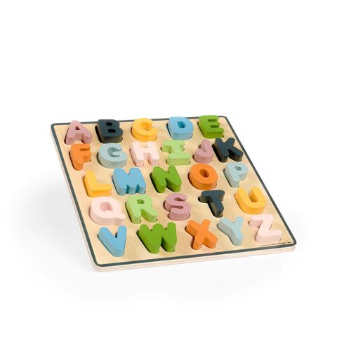 Bigjigs Toys Wooden puzzle uppercase letters - ABC