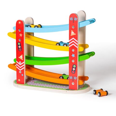 Bigjigs Toys Wooden Car Racing Track