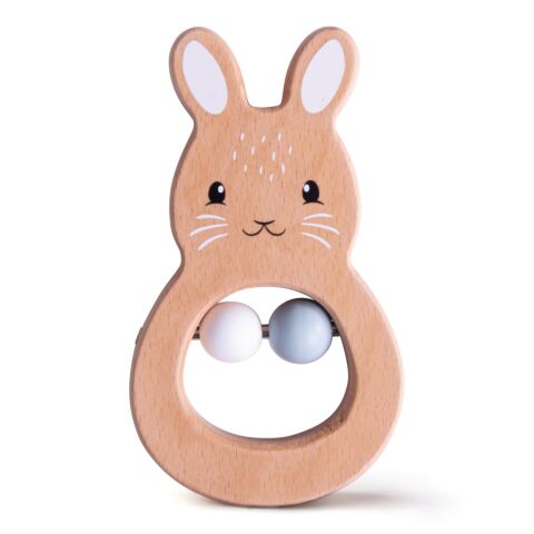 Bigjigs Baby Wooden Rattle Rabbit