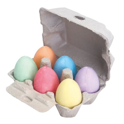 Bigjigs Toys Egg shaped chalk set 6 pcs