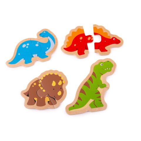Bigjigs Toys Wooden Puzzle Dinosaurs