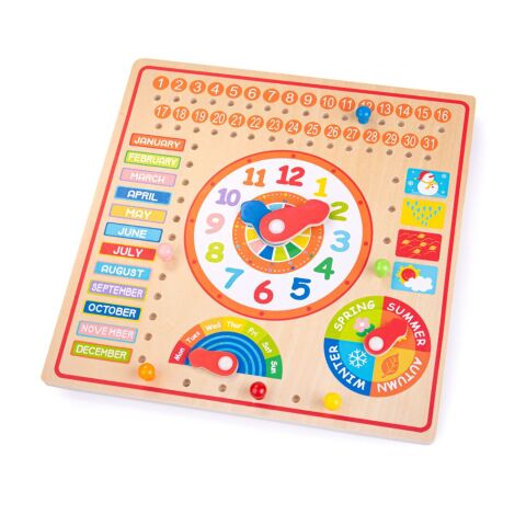 Bigjigs Toys Calendar with clock