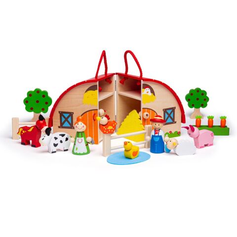 Bigjigs Toys Farm in suitcase