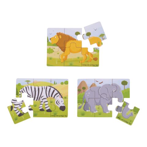 Bigjigs Toys Puzzle 3in1 safari animals