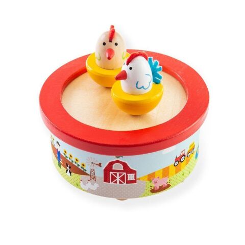 Bigjigs Toys Wooden Toy Box Farm