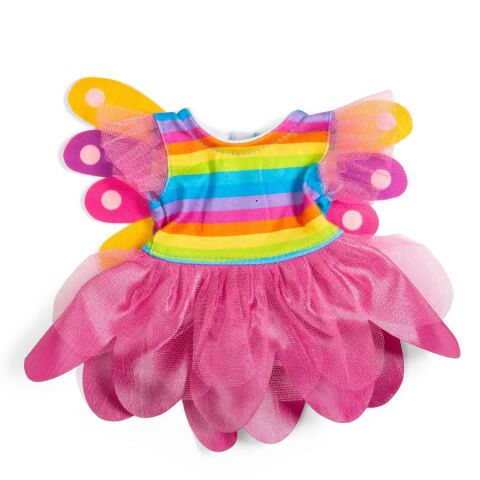 Bigjigs Toys Rainbow Fairy Dress with Wings for Doll 34 cm