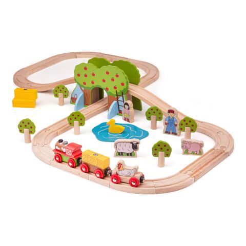 Bigjigs Rail Wooden Train Farm