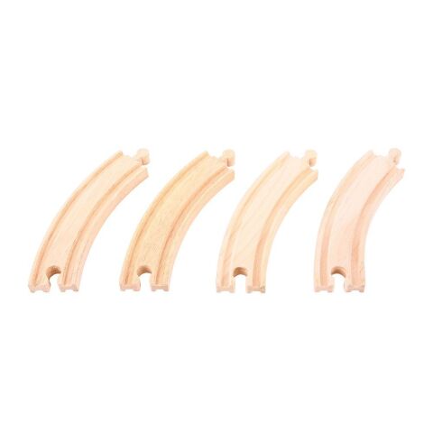 Bigjigs Rail Long Round Rail 17 cm 4 pcs