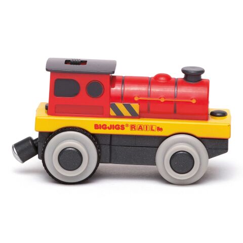 Bigjigs Rail Electric Locomotive Red Strongman