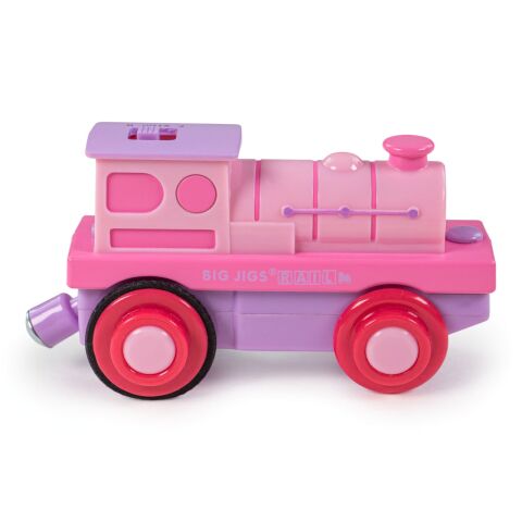 Bigjigs Rail Electric Locomotive Strong Pink