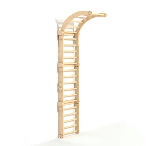 BusyKids Unpainted wooden home ladders with trapeze
