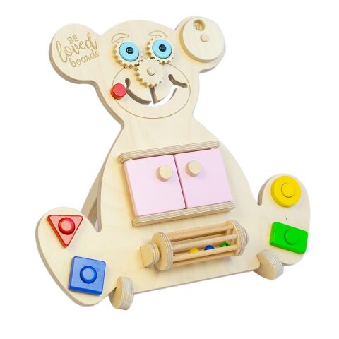 Beloved Boards Educational teddy bear BUSY BOARD - MINI