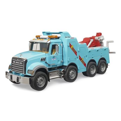 Bruder MACK Granite Salvage and tow truck with sound and light