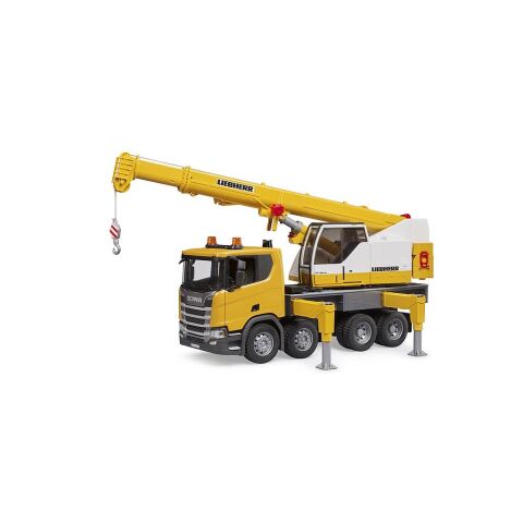 Bruder Scania truck with Liebherr crane