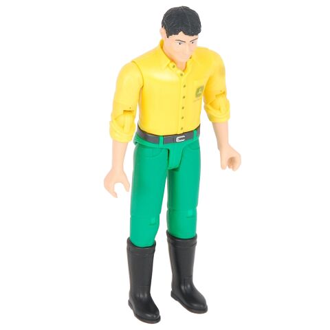 Bruder BWORLD John Deere figure in yellow shirt and green trousers