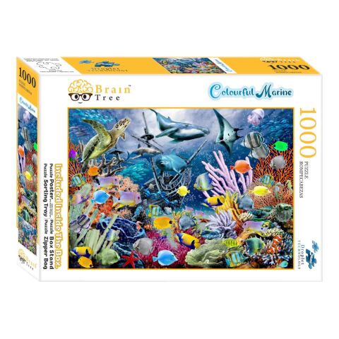 Brain Tree Puzzle Colorful Sea 1000 pieces