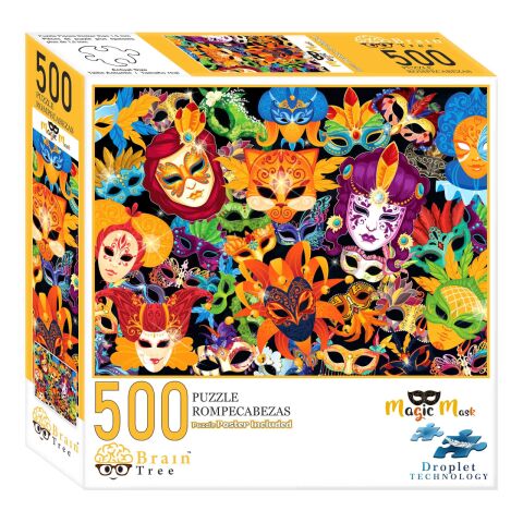 Brain Tree Puzzle Magic Masks 500 pieces